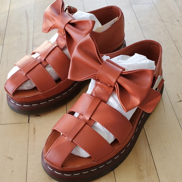 Dr. Martens x Agyness Deyn platform bow sandals